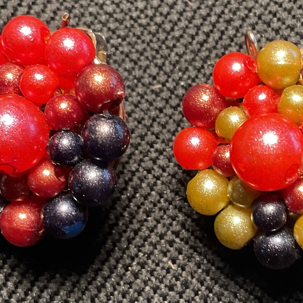 Tailor Vintage Vibrant Beaded Earrings